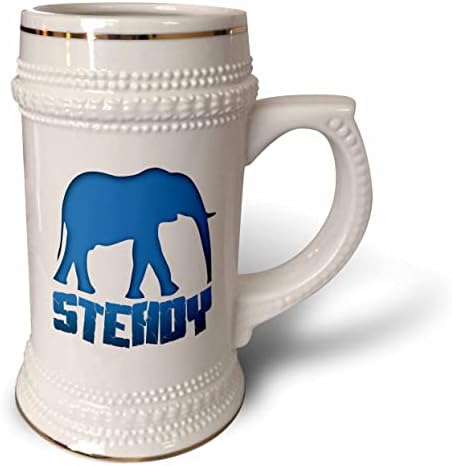 3Drose Slika riječi stabilna s slonom - 22oz Stein šalica
