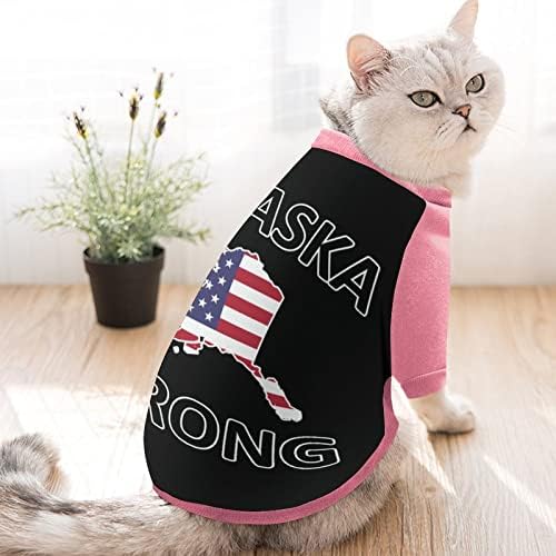 FunnyStar Aljaska Strong print majicu za kućne ljubimce s puloverom od pulovera za rune za pse Mačka s dizajnom