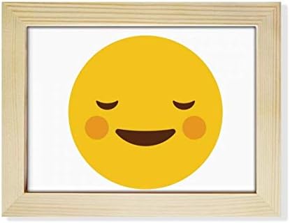 Dithinker sramežljivo žuto sladak internetski chat lica crtana radna površina foto okvira slika slika art ukrašavanje slika 6x8 inča