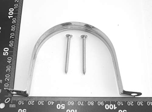 Amanaote φ90 201 nehrđajući čelik, remen za cijev od dvije rupe za pakiranje cijevi promjera 90 mm od 4