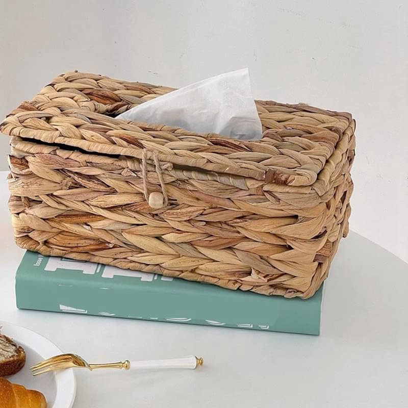 Zyjbm tkana kutija s tkivom Rattan tkani poklopac sanitarni papir kutija kućanstvo dnevni boravak za pumpanje papira za skladištenje