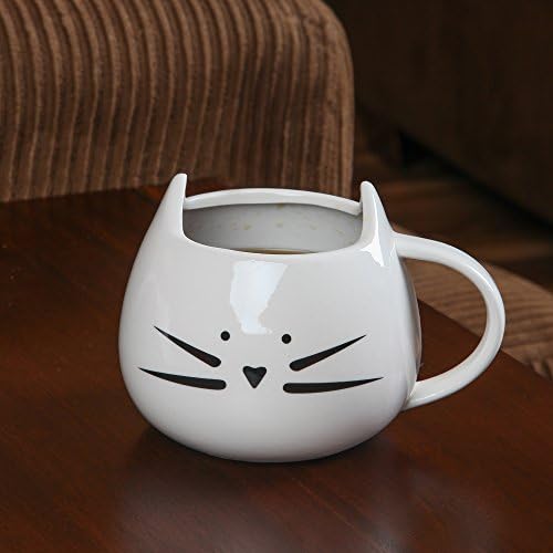 Home -X - keramička mačja kava i šalica za čaj, savršeno zabavan poklon kuhinjskog pribora za sve ljubitelje mačaka za bilo koji obrok,