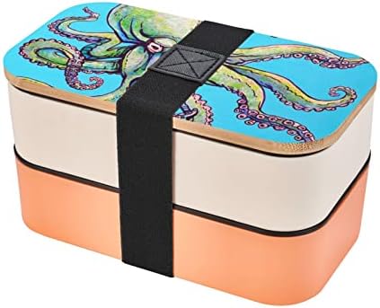 Dizajn hobotnice ručak Bento Box s nadograđenim podesivim remenom, spremnikom za ponovno korištenje kontejnera hrane za višekratnu