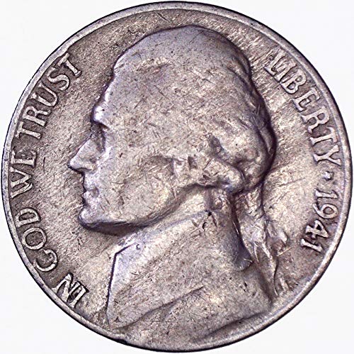 1941. s Jefferson Nickel 5c Vrlo u redu