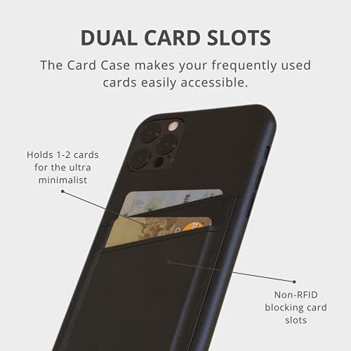 Slučaj kožne kartice iPhone 12 | Ulje voskom pune žitarice | Drži 1-2 kartice | Podignuta nagiba oko zaslona i kamere | iPhone 12 Pro