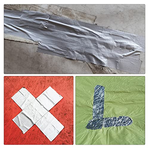 Harfington traka za popravak carpaulina, 2 x14,6ft Univerzalna vodootporna tendija za popravak tkanine za zanatske poboljšanje kuće