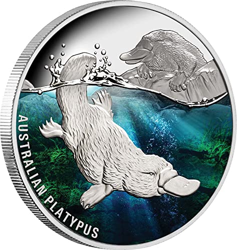 2022 de Modern Comemorative Powercoin Australian Platypus 1 Oz Silver Coin 1 $ Niue 2022 Dokaz