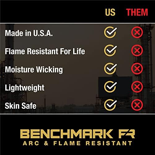 Benchmark fr majica s dugim rukavima otporna na plamen, napravljena u SAD-u, CAT 2