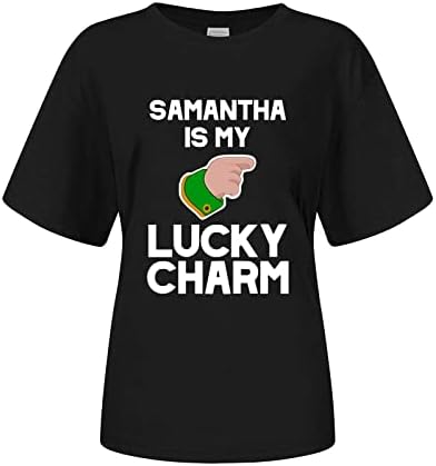 St.Patrickov dan košulja za žene print majice za ispis cramrock labave majice majice kratki rukavi o vratni vrhovi bluza