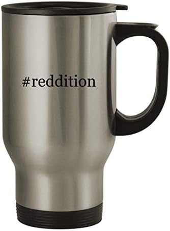 Knick Knack Pokloni Reddition - Putnička šalica od nehrđajućeg čelika od 14oz, srebrna