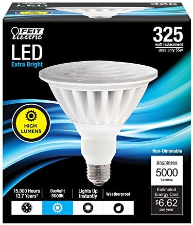 LED svjetiljka od 938, ekvivalentna 325 vata, vanjska reflektorska svjetiljka, bez podešavanja svjetline, životni vijek od 13 godina,