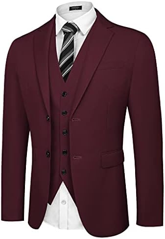 Coofandy muški 2 -komad odijelo Slim Fit Two Two Button Blazer Business Wedding Prom TUXEDO PINT SET