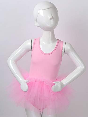 Jeatha Kids Girls Basic Balet Tutu haljina bez rukava Gimnastika Sportska joga Yoga Ballroom Dance odjeća kombinezon