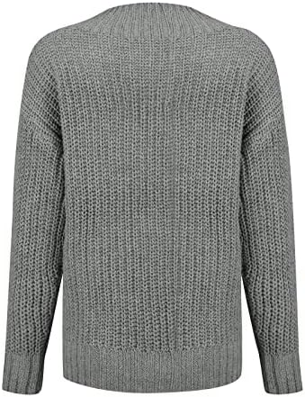 Ženski džemperi, srčani džemper otkazane narudžbe Kornjača majica s dugim rukavima Slim Fit casual high vrat Čvrsta boja Tijeka za