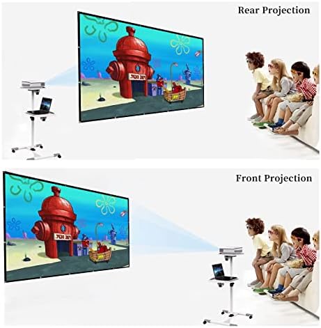120 -inčni zaslon projektora Anti -masno prijenosni i sklopivi 4K HD projekcijski zaslon vanjski zatvoreni dvostruki bočni video projektor