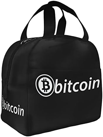 SWPWAB bitcoin logotip Bitcoin natpis za višekratnu upotrebu prijenosna folija zadebljana izolirana bento vreća za muškarce i za žene