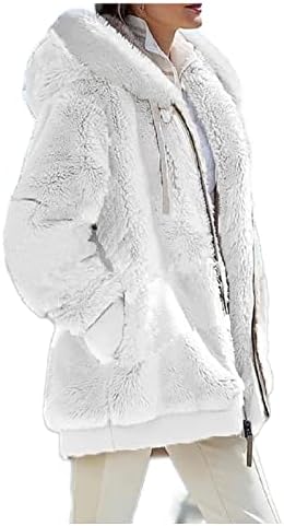 TWGONE Zimske kapute za žene Hodded Topla Sherpa Jackets kapuljače Pulover Plus Plush Pliša