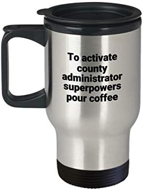 Župana administrator putnička šalica smiješna sarkastična noviteta od nehrđajućeg čelika Supersila za kavu za kavu