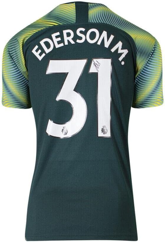 Ederson je potpisao majicu Manchester City - 2019-20, dom, broj 31 Autogram - Autografirani nogometni dresovi
