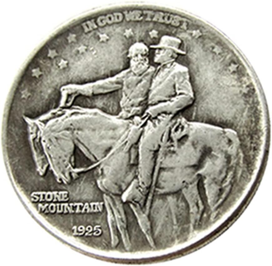 Američki poluvremeni Komemorativni novčić 1925. Stone Strani kopija Silver Posljenili izvor