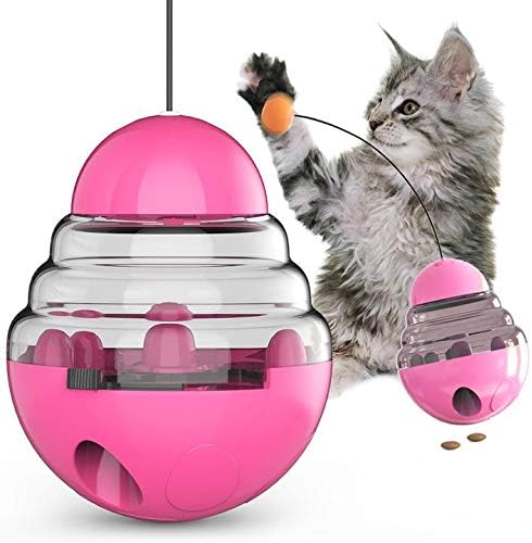 AMYFANER CAT Usporava lopta za hraniteljstvo, zalihe za trening kućnih ljubimaca, igračke s kuglicama za curenje, igračke igračke s