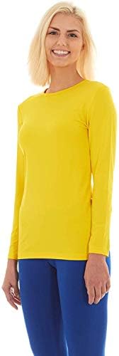 Bodtek ženska toplinska košulja za donje rublje Premium fleece obložena dugim rukavima vrh