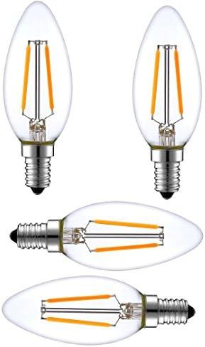 Elegantna LED žarulja sa žarnom niti od 2 vata od 912, toplo bijela 2700 mm ukrasna torpedna svjetiljka za luster, prozirni stakleni