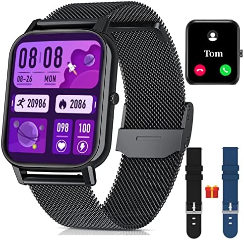 Facoi Smart Watch za iPhone kompatibilan - 2023 Odgovor pametnog satova Poziv za Android telefone za žene muškarce, otkucaje srca Krv