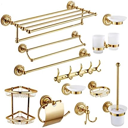 Kupaonski pribor set opreme za kupaonicu zlatne boje držač toaletnog papira držač ručnika držač salvete držač papira u roli