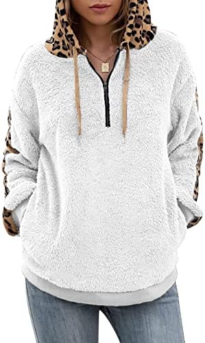 Ženski džemperi 2023 pulover leopard print plišani džemper jakna pulover džemper jakne vrhovi vrhovi