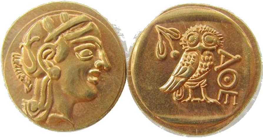 Srebrni dolar drevni grčki novčić Strani kopija Komemorativni novčić G02