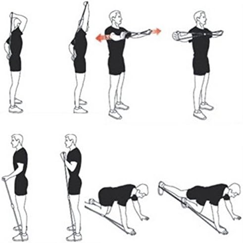 Trening otpornih bendova vježbanje cijevi za cijev za jogu 8 modno tijelo fitness by the Broadfashion