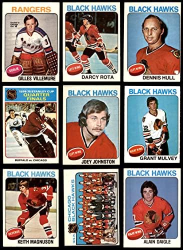 1975-76 O-Pee-Chee Chicago Blackhawks Team Set Chicago Blackhawks Ex Blackhawks