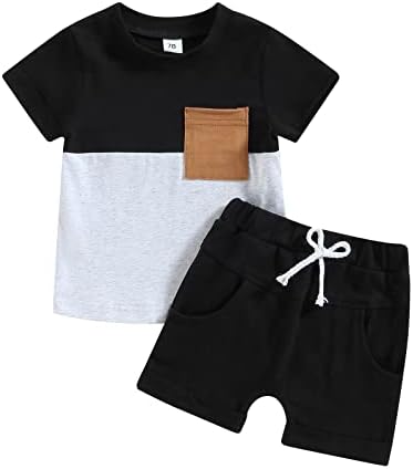 Shvaility Baby Boy Ljetna odjeća Boho tenk vrhovi bodysuit -a+kratka dojenčad 2pcs set odjeće
