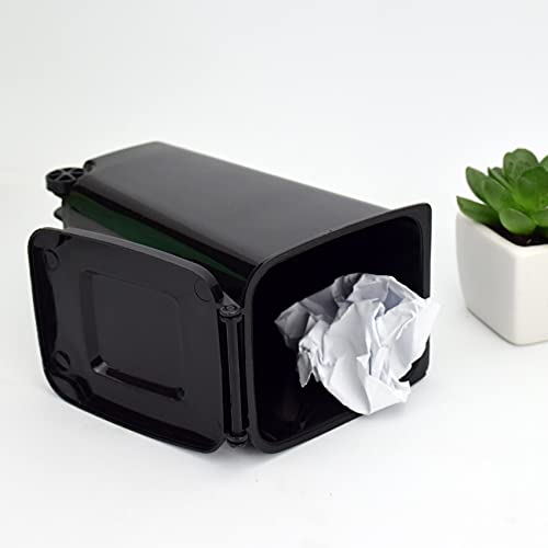Mini kantica za smeće s preklopnim poklopcem mali držač olovke za kantu za smeće za automobil, spavaću sobu, ured, radnu površinu 22
