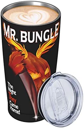 Mr Bungle pojas nehrđajući čelik izolirana putnička kava šalica s poklopcima i slamkama dvostruki zidni vakuum čaša 20oz