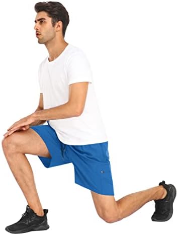 Coorun muški trening trčanje kratke hlače brze suhe sportske kratke kratke hlače atletska i atletska istrošena s džepovima s patentnim
