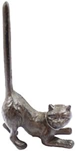 Mačka od lijevanog željeza Dodatni toaletni papir stalak 10 - ukrasno lijevano željezo - mačji dekor