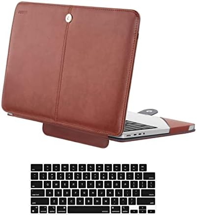 Mosisio kompatibilan s MacBook Pro 14 inčnim futrolom 2023 2022 2021 Izdanje M2 A2779 A2442 M1 Pro/MAX čip s Touch ID -om, PU kožni