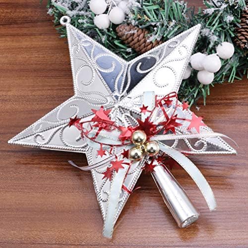 Nuobesty 2pcs božićno drvce zvijezde Topper Glitter Star Božićno drvce ukras