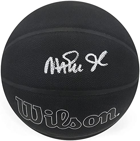 Magic Johnson potpisao je Wilson 75. godišnjicu logotipa Black NBA košarka - Košarka s autogramima