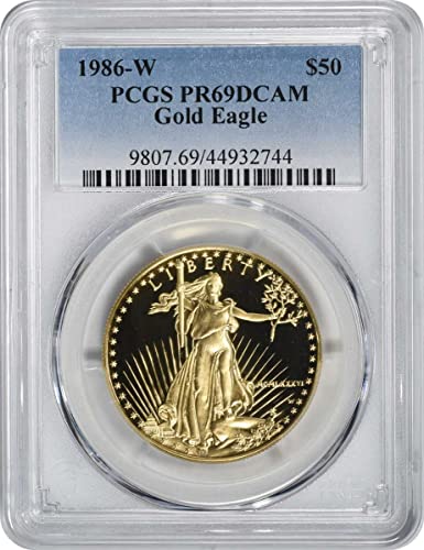 1986 W $ 50 American Gold Eagle PR69DCAM PCGS