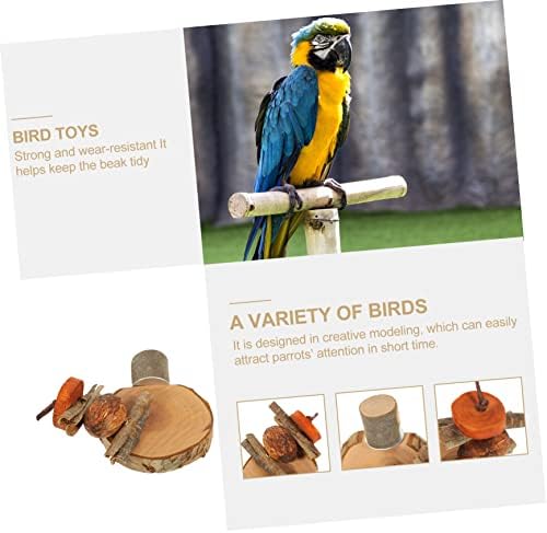 Ipetboom 2pcs papiga igračka za ptice igračke za igračke za hrčke zuba i igračka ptica igranje stajalište ptica chwing igračka papagaj