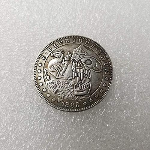 1888. Skull Wanderer srebrni koin morgan srebrni dolar srebrni okrugli kopija poklon za njega