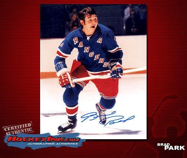 Brad Park potpisao Rangers 8x10 Photo -70062 - Autografirane NHL fotografije