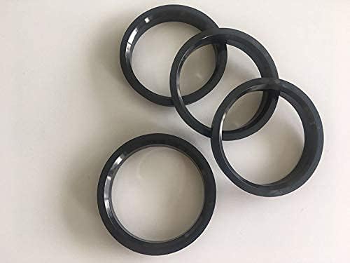 NB-AERO 4PC crni polikarbonski hubariji od 70,4 mm do 54,1 mm | Hubcentrični središnji prsten od 54,1 mm do 70,4 mm za mnoge Toyota