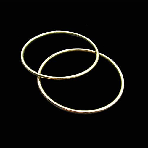 6 PCS 3 inčni zlatni metalni prstenovi obruči makroname prsten za hvatače snova i zanata