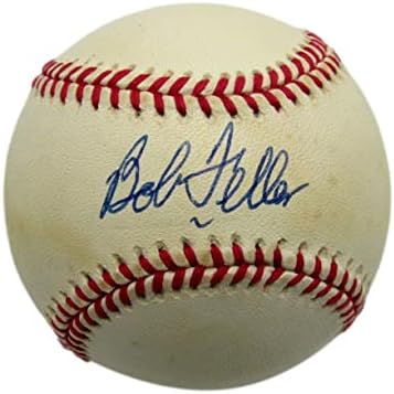 Bob Feller Hof Autografirani oal bejzbol Indijanci PSA/DNA 177774 - Autografirani bejzbols