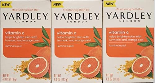 Hidratantna pločica za kupanje vitamina C od 4 unce s kurkumom i narančinom korom u pakiranju od 3 bara