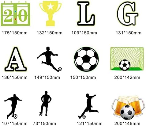 BYBYCD FLAG DIY kreativni spiralni ukras zastave natpisni nogometni nogometni nogometni pribor za viseći dekor nogometne zabave